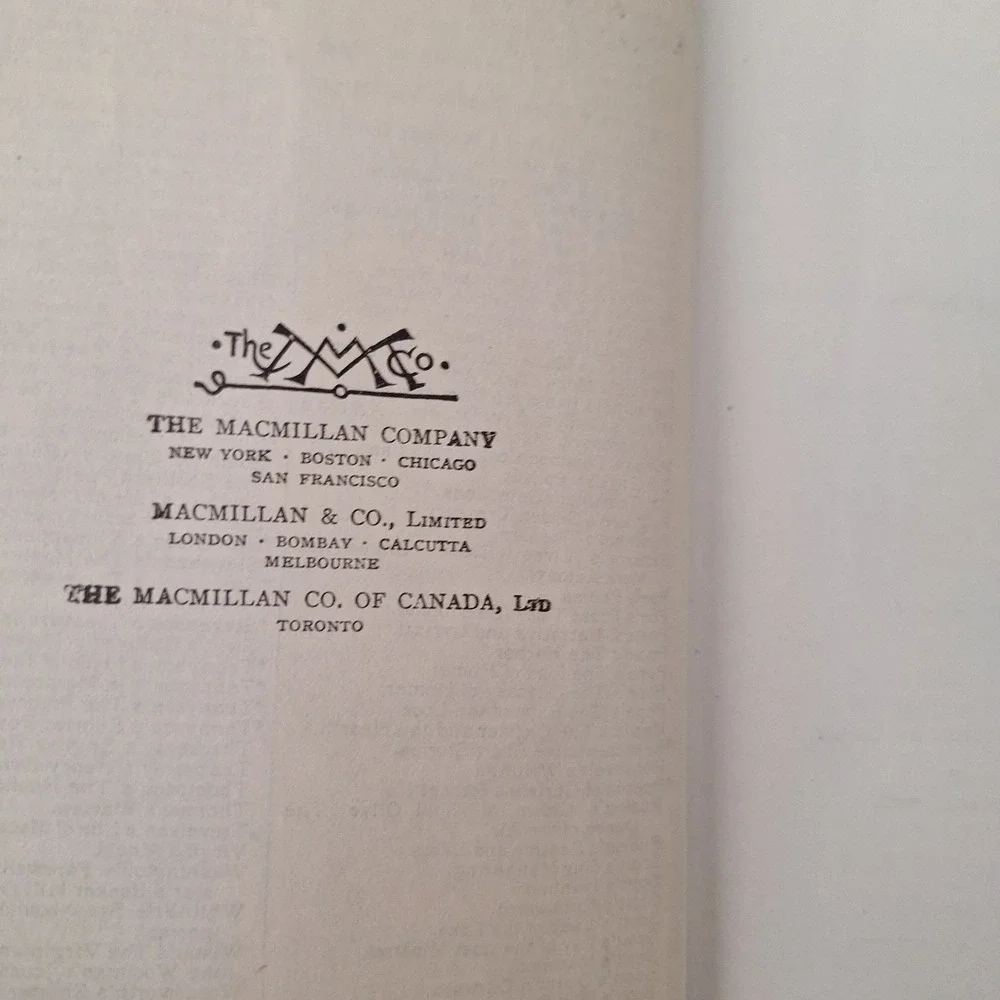 RARE 1926 Goldsmith's Deserted Village And Other Poems Macmillan Pocket Classics